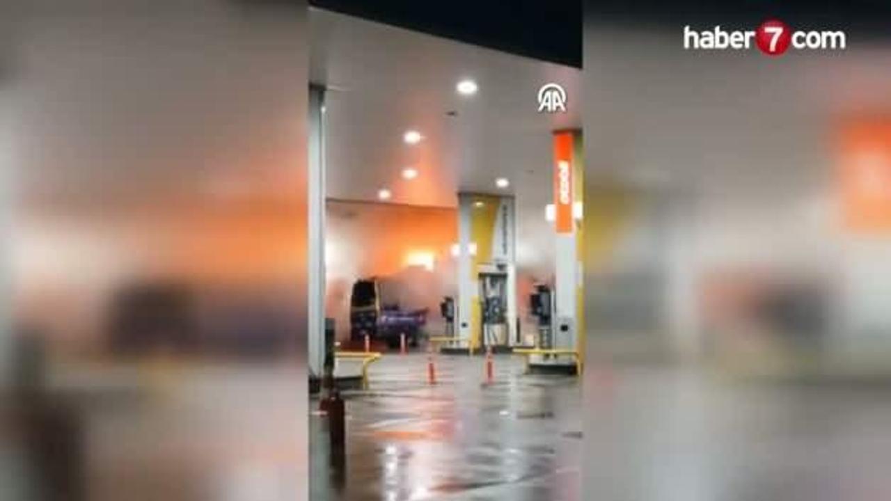 Kağıthane'de korkutan yangın: Alevler pompalara sıçramadan son anda söndürüldü