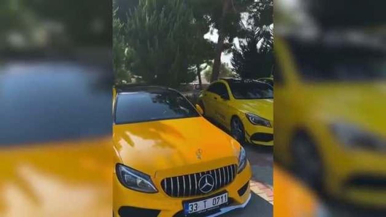 Mersin'deki lüks taksi durağı görenleri şaşkına çevirdi