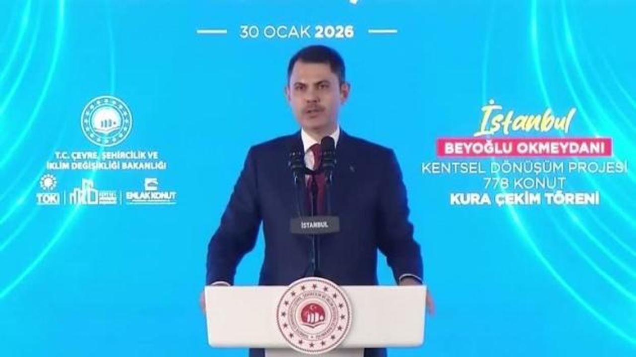 Bakan Kurum'dan Özgür Özel'e kentsel dönüşüm tepkisi!