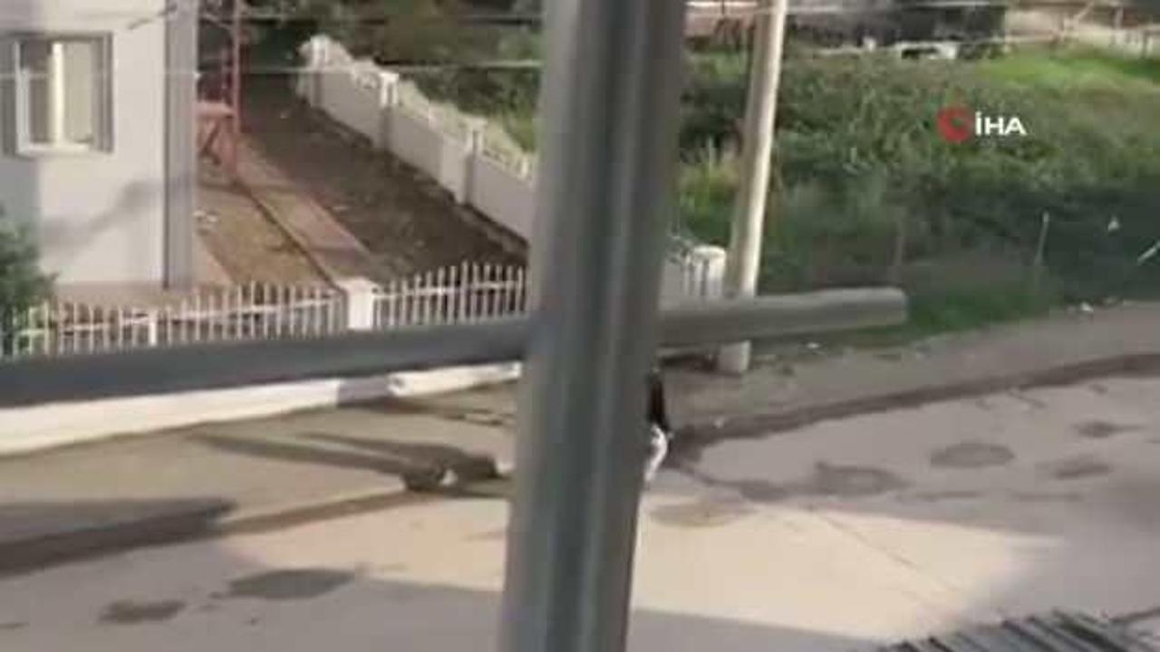 İzmit sokaklarında tehlikeli oyun! Çocuk havaya ateş açtı