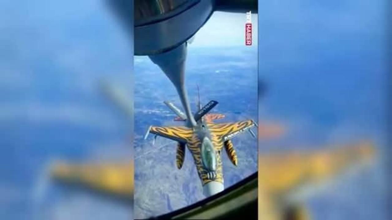 NATO'dan sürpriz paylaşımı: Türk F-16'ları Romanya hava sahasına imzasını attı
