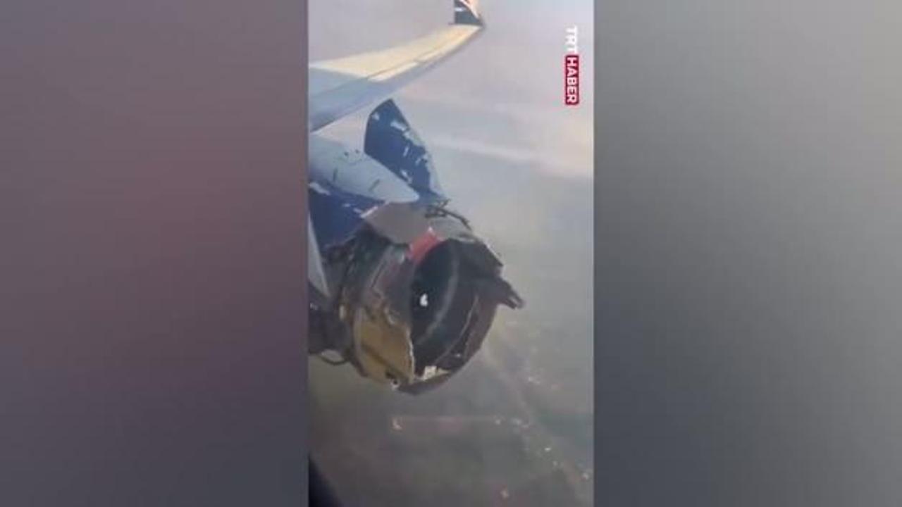 Nijerya’da uçak havadayken motoru parçalandı! 80 kişi ölümden döndü