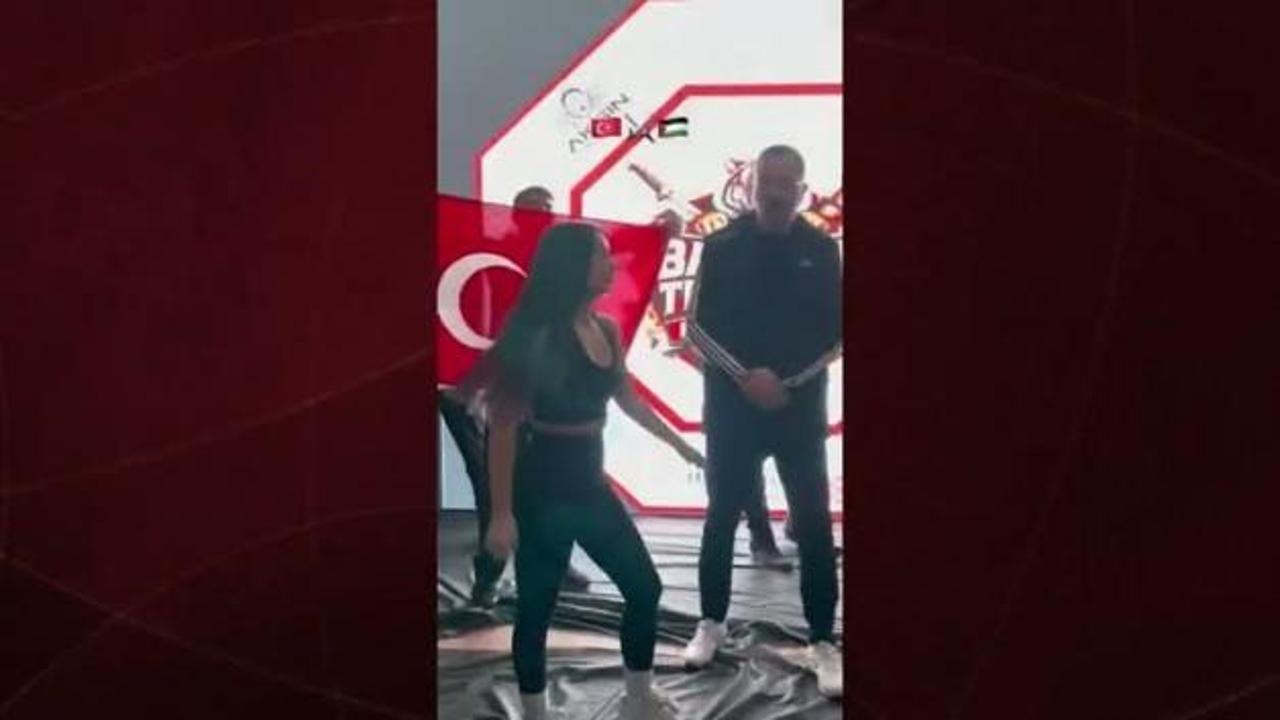 Türk sporcunun rakibi olan Filistinli sporcuya yaptığı yakışıksız hareket tepki çekti