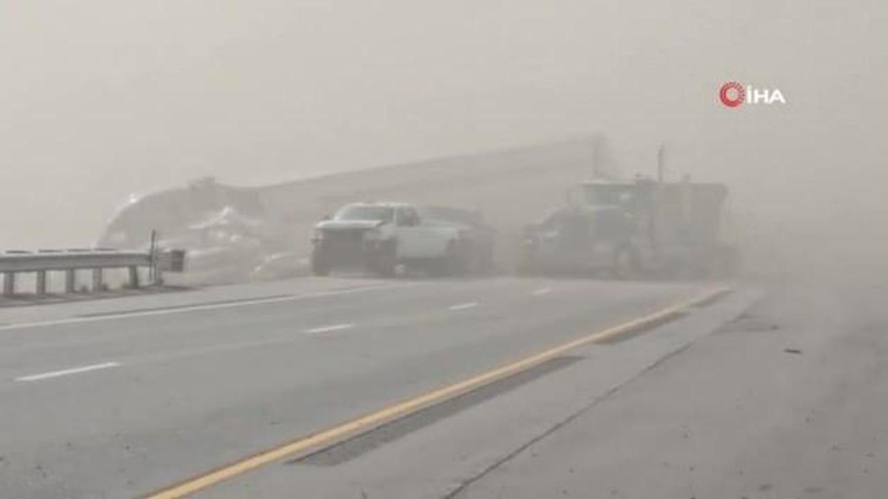 ABD’de kum fırtınası zincirleme kazaya yol açtı: 4 ölü, 29 yaralı