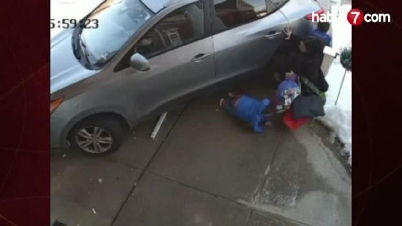 ABD'de korkunç anlar: Anaokulu çıkışında ölümden kıl payı kurtuldular!