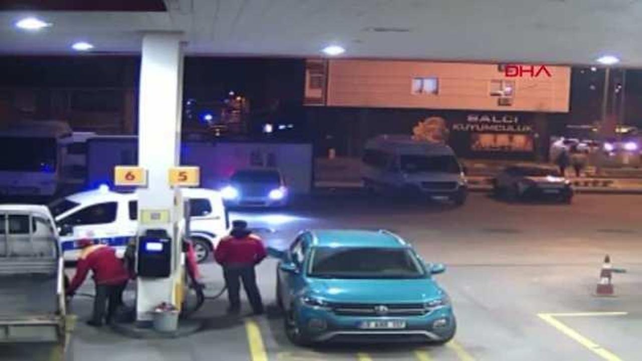 Çalıntı kamyonetle yakıt alırken polise yakalandı: Kaçarken pompayı kopardı