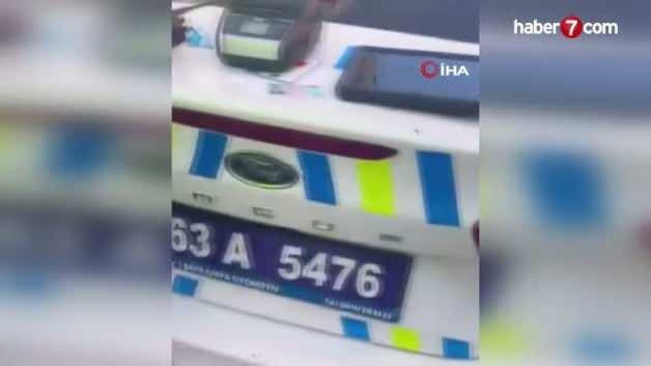 Polise hakaret edip sosyal medyada paylaşan sürücü gözaltına alındı