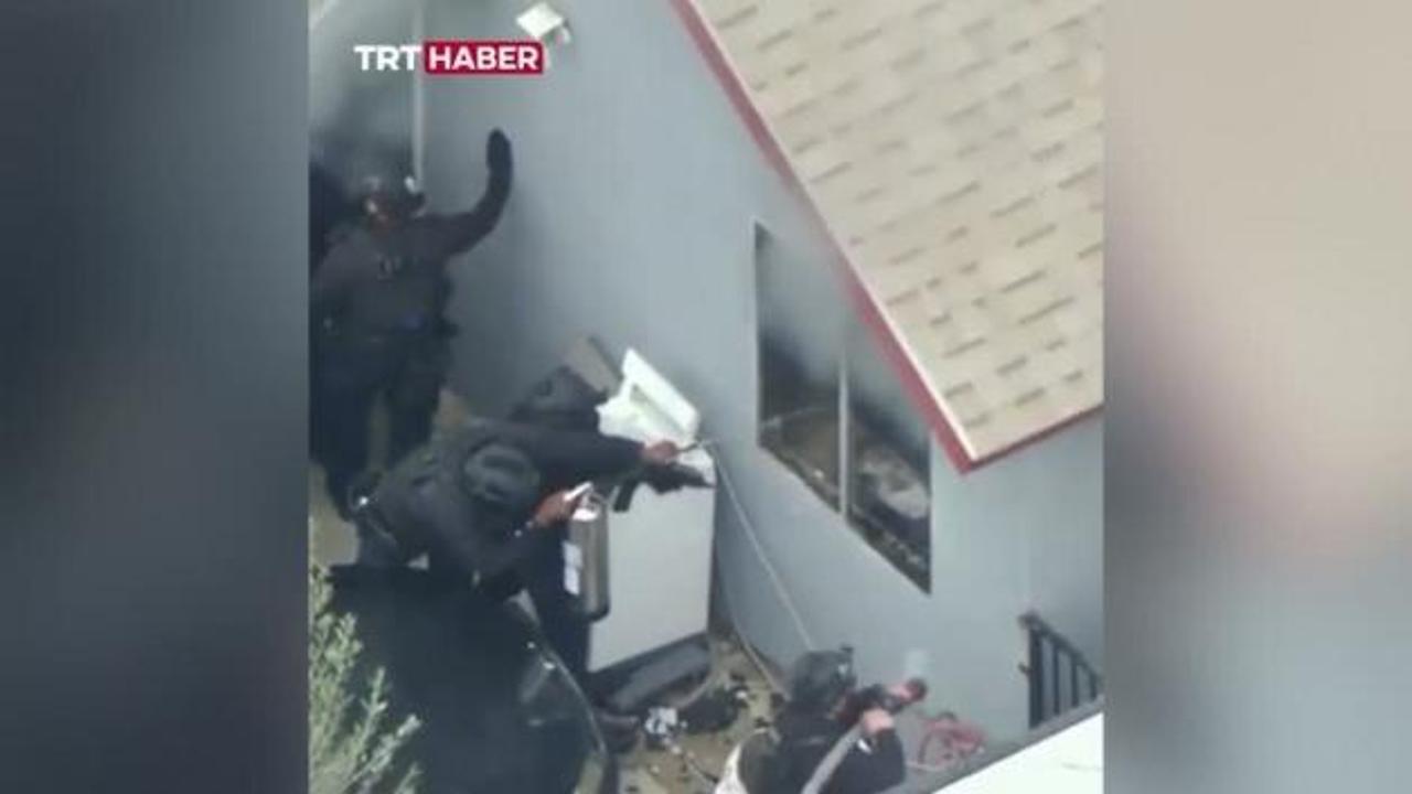 ABD'de polisler hırsızı yakalamak isterlerken evi yaktılar!