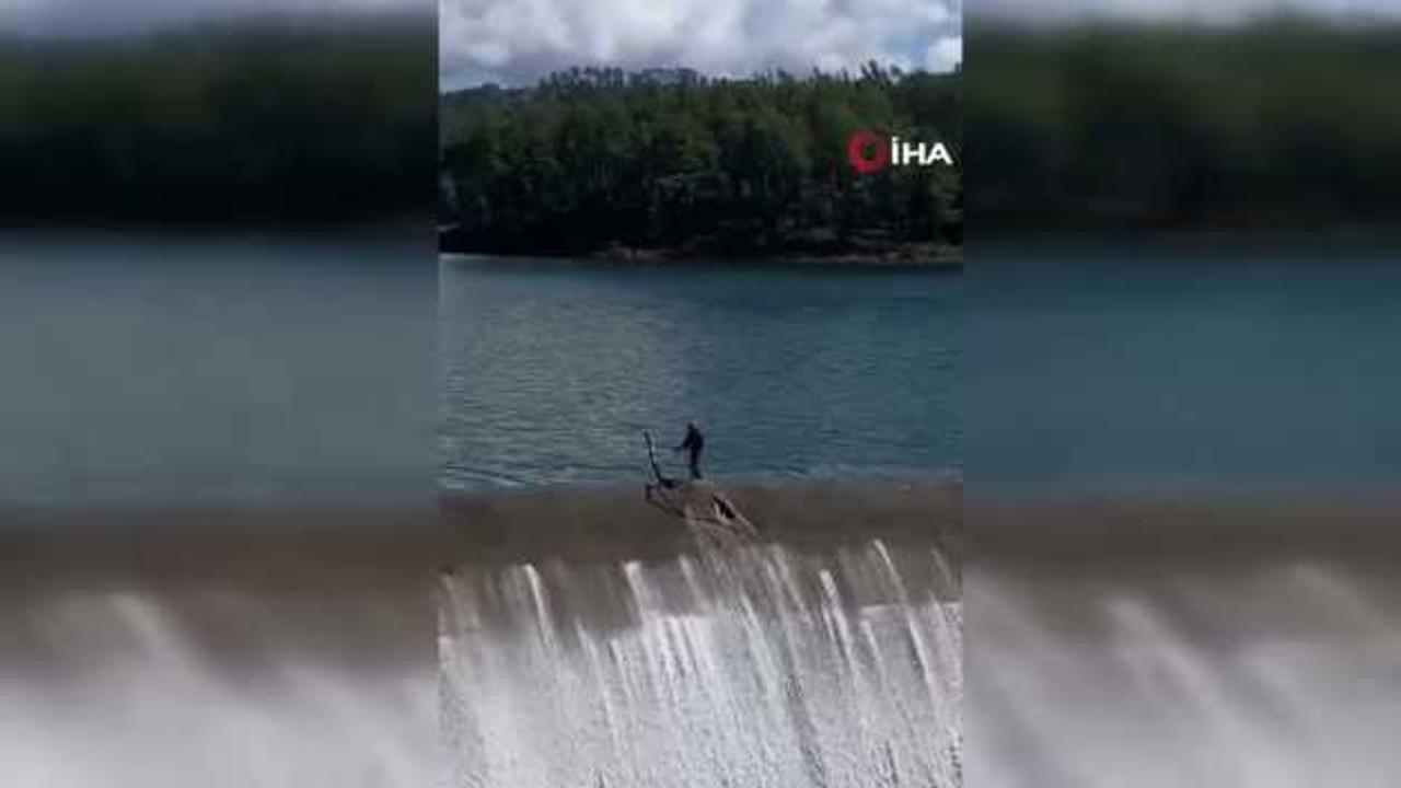 Balık üreticisinin yürekleri ağızlara getiren temizlik çalışması