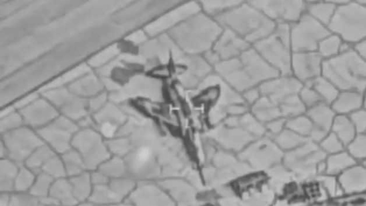 İsrail görüntüleri paylaştı: Havalanmak üzereyken savaş uçaklarını imha ettik