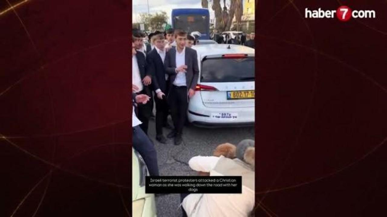 Kudüs'te yerleşimcilerden Hıristiyan kadına taciz!