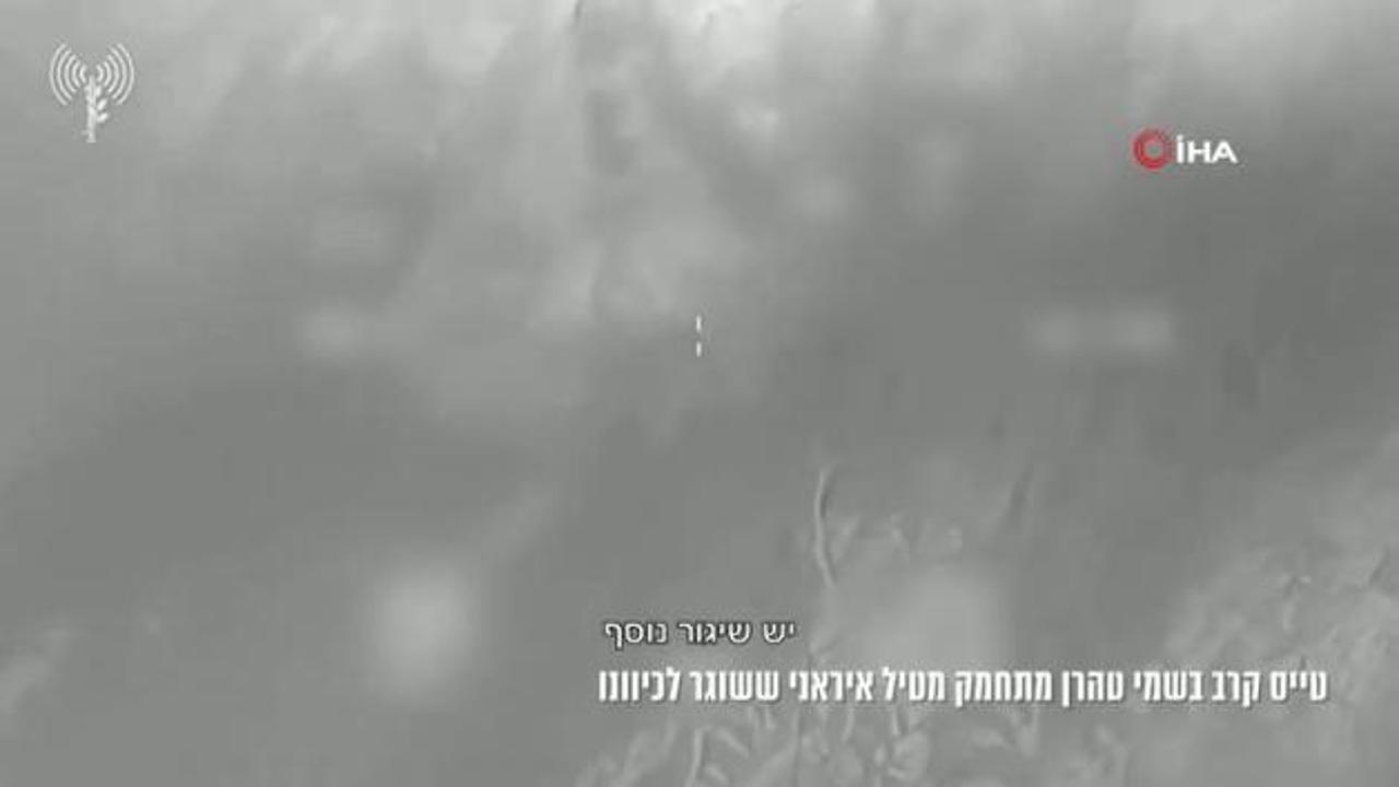 İsrail savaş uçağı İran füzesinden kıl payı kurtuldu!