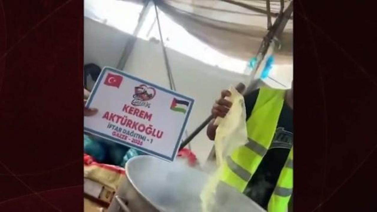 Kerem Aktürkoğlu'ndan Gazze'ye anlamlı destek: Binlerce mağdura iftar yemeği