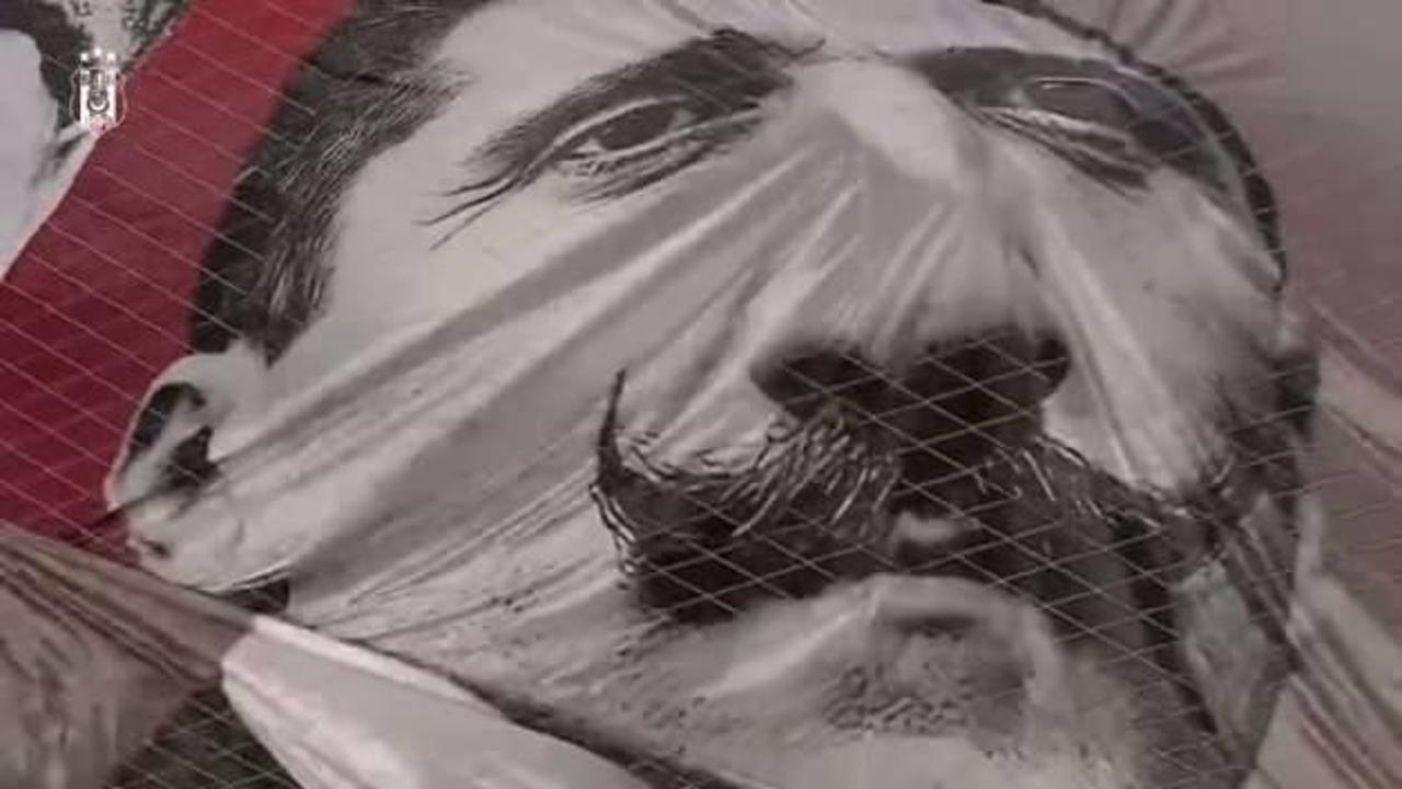 Beşiktaş'tan 123. yıla özel pankart: Milli tarihimize bir vefa