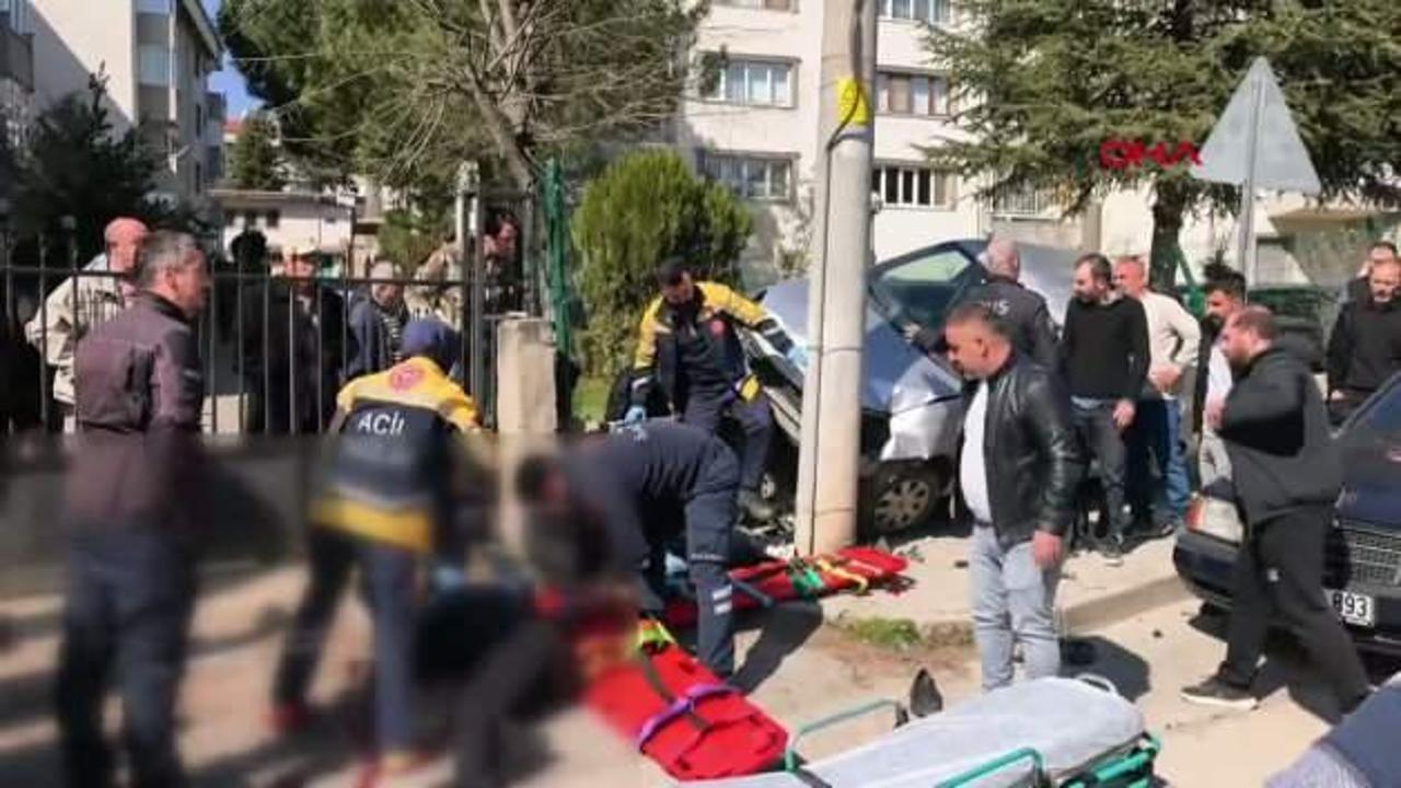 El freni çekilmeyen otomobil yokuş aşağı kayarak dede ve torunlarına çarptı: 1 ölü, 2 yaralı