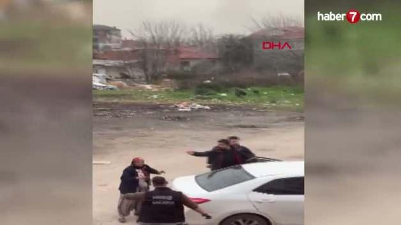 Hükümlüyü yakalamaya giden polise direndiler