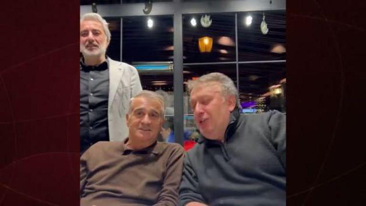 Teknik direktör Şenol Güneş  ile İsmail Türüt şarkı söyledi! O anlar büyük ses getirdi