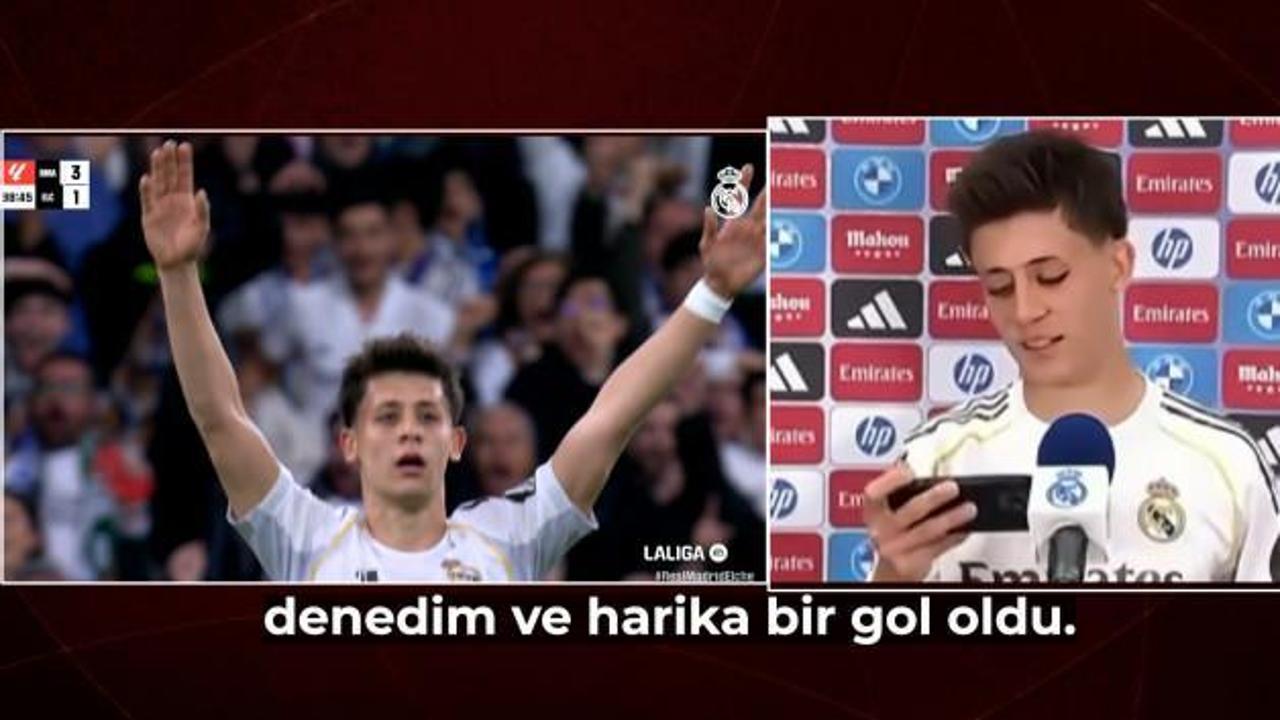 Arda Güler Real Madrid'te tarihe geçen golü sonrası ilk kez konuştu