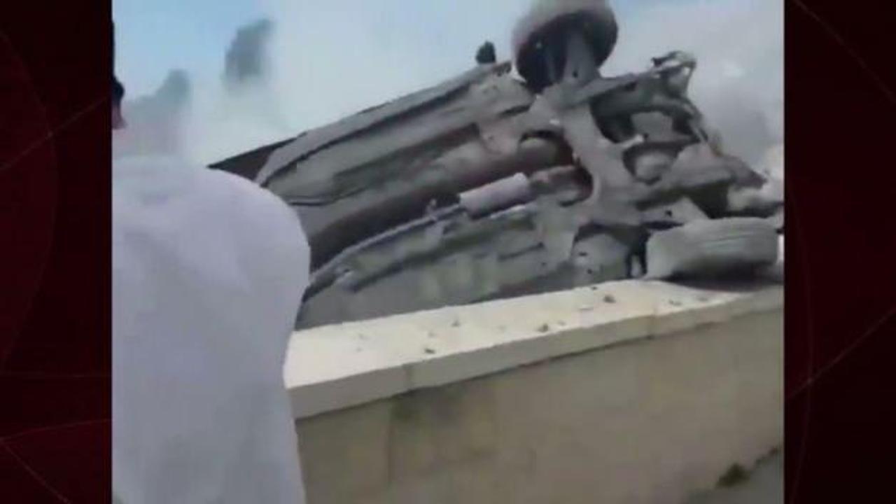 İsrail'in başkenti Telaviv'i İran füzeleri yerle bir etti... Büyük yıkım kameralara yansıdı