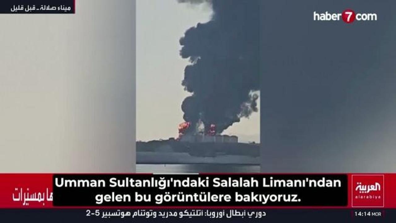 Umman'ın Salala Limanı'ndaki yakıt tankları İHA'larla hedef alındı