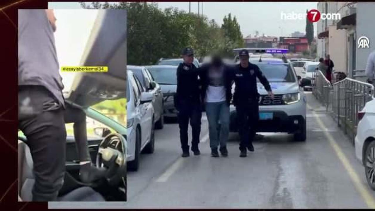 Adana'da otomobili ayağıyla kullanan sürücü yakalandı