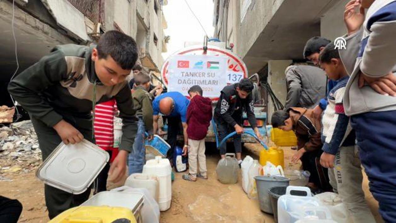 Gazze’ye Türk yardım vakfı aracılığı ile 600 bin litre içme suyu ulaştırıldı