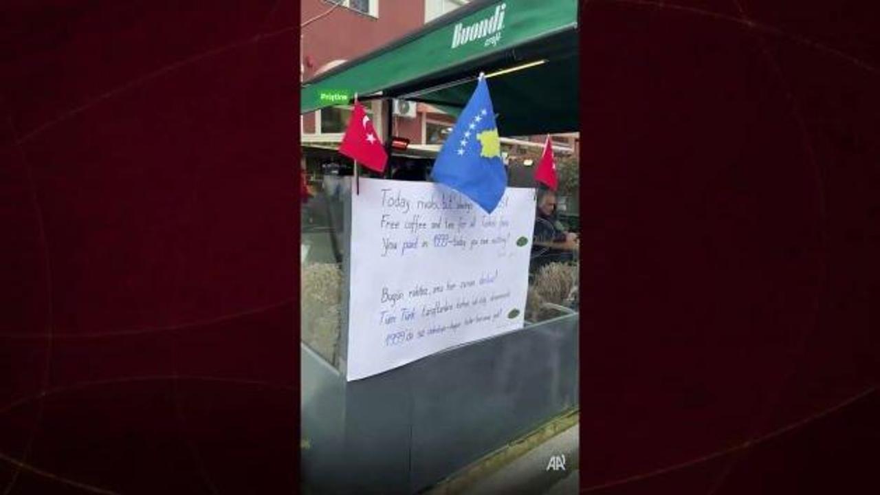 Kosovalı işletmeciden Türk taraftarlara vefa: 1999'da siz ödediniz