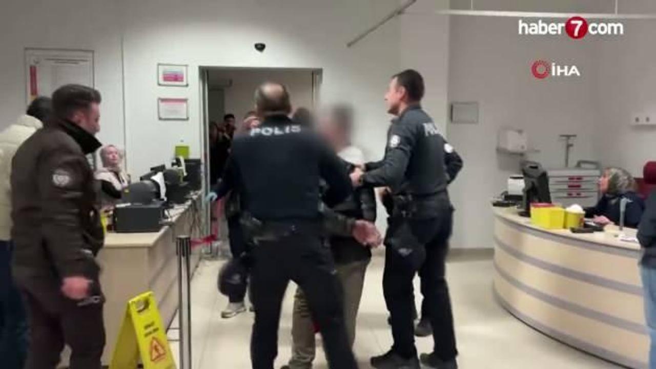 Aksaray'da oğul, annesinin sevgilisini bıçakladı, anne ise polis memurunu tokatladı