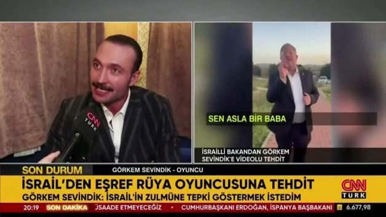 İsrail'in tehdit ettiği Türk oyuncudan cevap geldi: Tepkimin arkasındayım