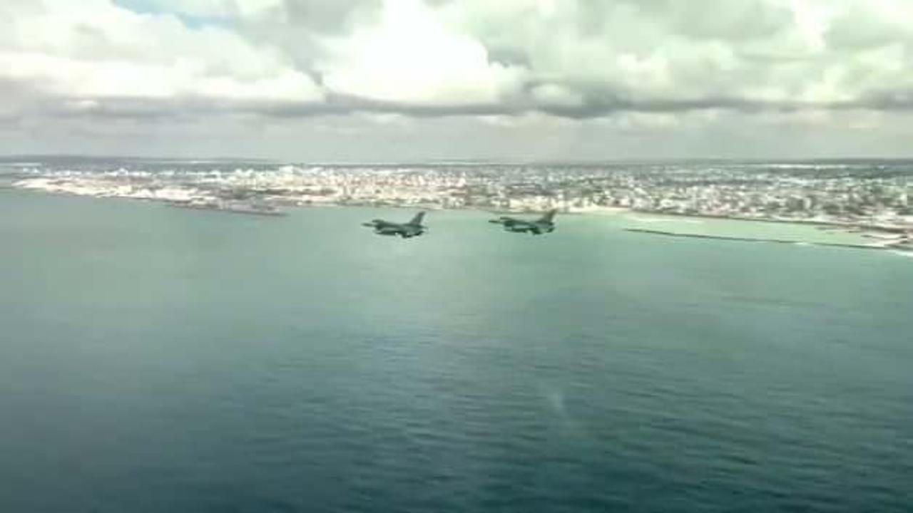 Türk F-16'ları Afrika semalarında! Dost ülkede gövde gösterisi