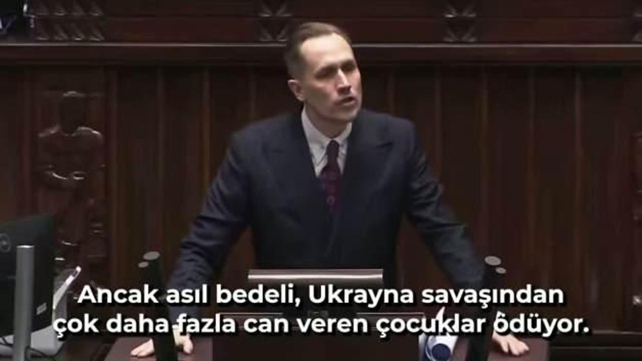 Polonya parlamentosunda İsrail'e Nazi sembollü tepki: İsrail yeni Üçüncü Reich'tir