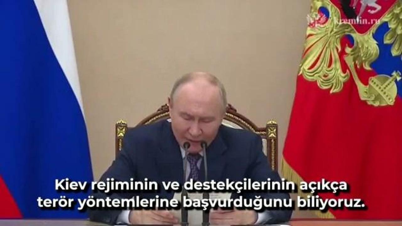 Putin: Kiev yönetimi  terörist yöntemlere başvuruyor