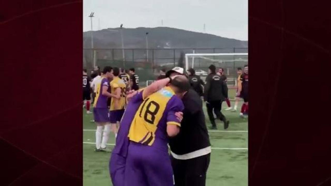 Bartın'da amatör lig maçındaki kavgada aynı takımın futbolcuları arasında da kavga çıktı