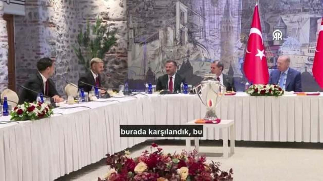 Icardi Cumhurbaşkanı Erdoğan'a Türkiye mutluluğunu anlattı!