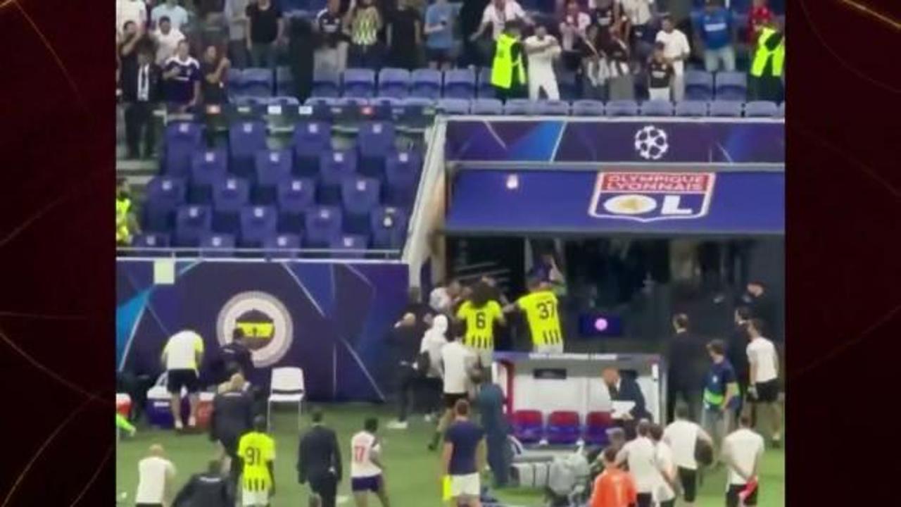 Guendouzi’ye saldıran Fransız taraftar Fenerbahçeli oyuncuları görünce dondu kaldı