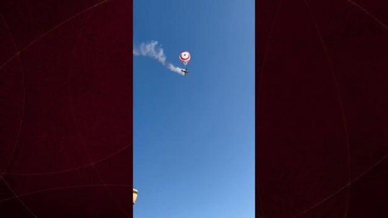 Brezilya'da korku dolu anlar: Uçak havada alev aldı!