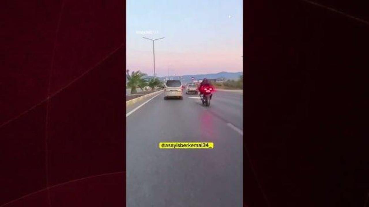Edremit'te motosiklet sürücüsü ölümden kıl payı kurtuldu!