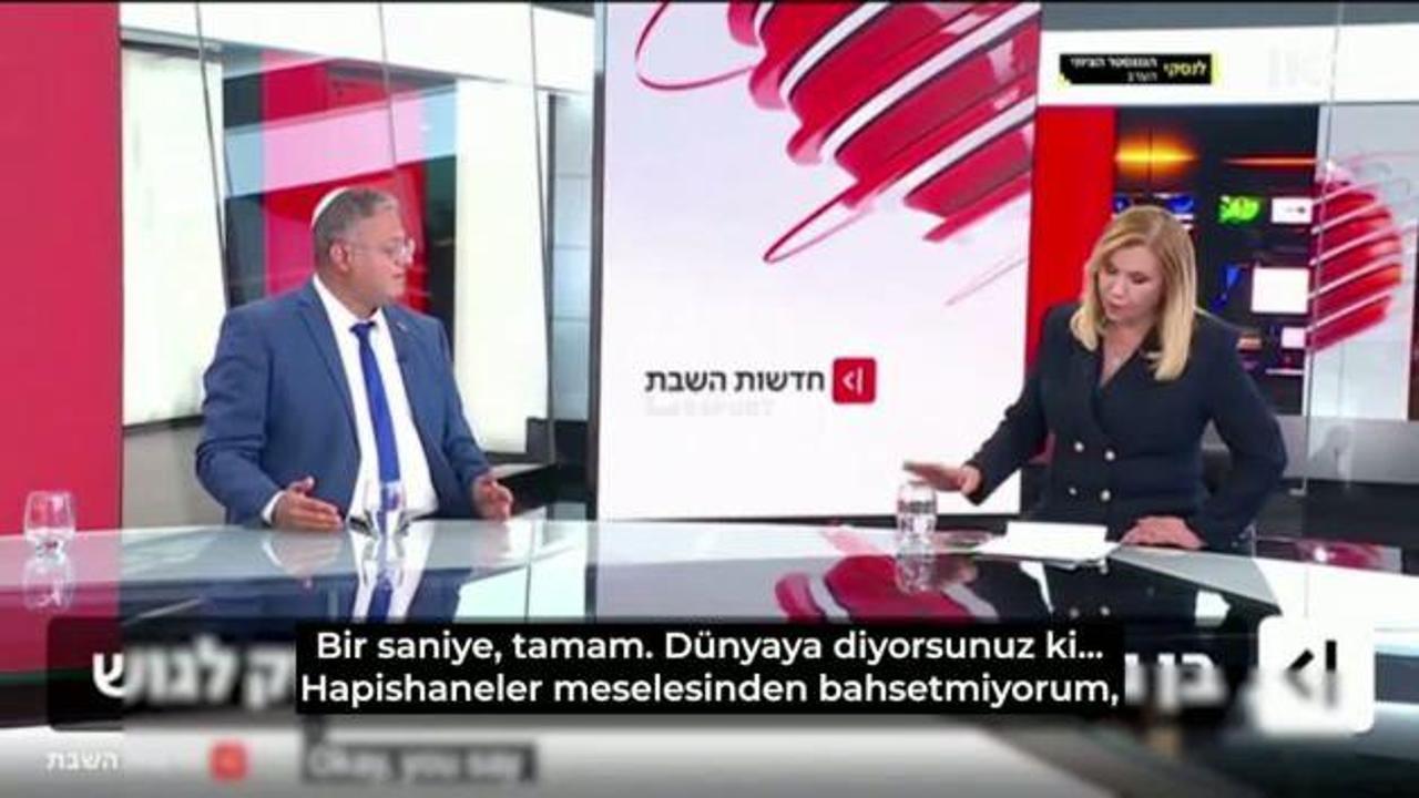 İsrail Ulusal Güvenlik Bakanı Ben-Gvir canlı yayında katliam çaÄrılarını yineledi
