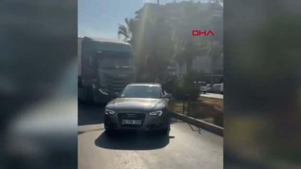 Mersin'de trafikte yol verme kavgası: TaÅla saldırdılar, TIR'la ezip geçti!