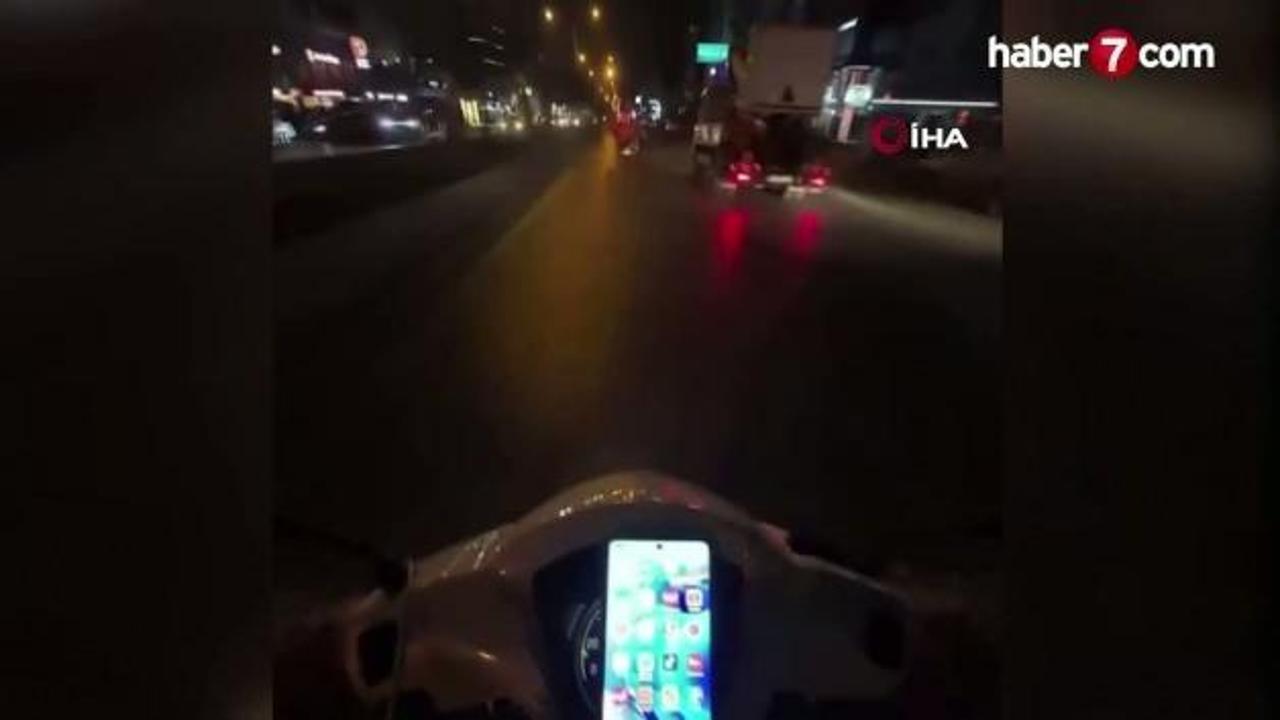 Mersin'de yaya geçidindeki feci kaza kask kamerasında