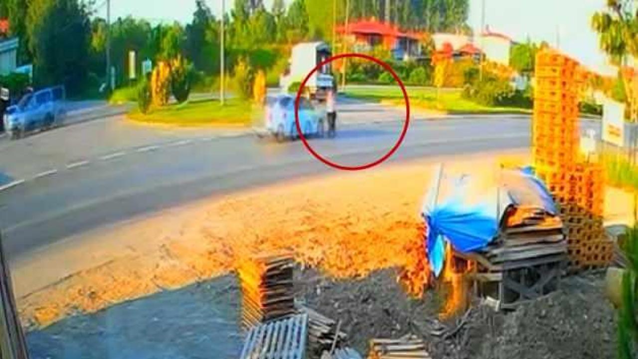 Samsun'da bisikletli Esra’nın öldüÄü kaza kamerada