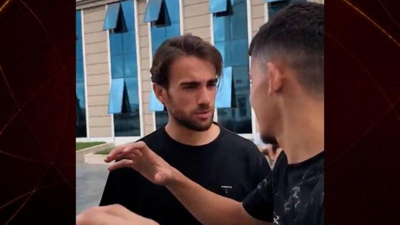 Yunus Akgün'den kartal pençesi yapan taraftara tepki: Bu ne oÄlum!