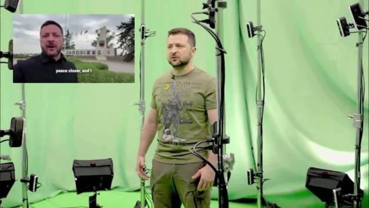 SavaÅın deÄil stüdyonun ortasında: Zelenski'nin cephe videoları sahte mi?