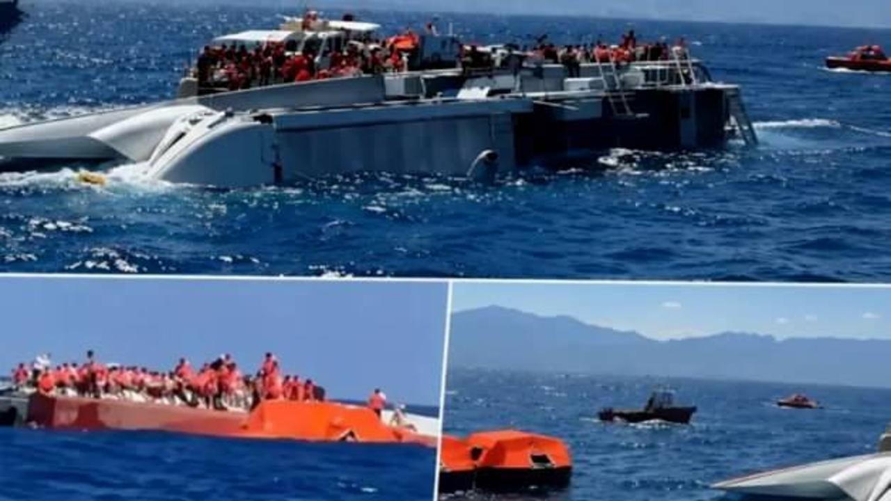 Girne’deki faciadan yeni görüntü: Geminin battıÄı anlardaki can pazarı ortaya çıktı