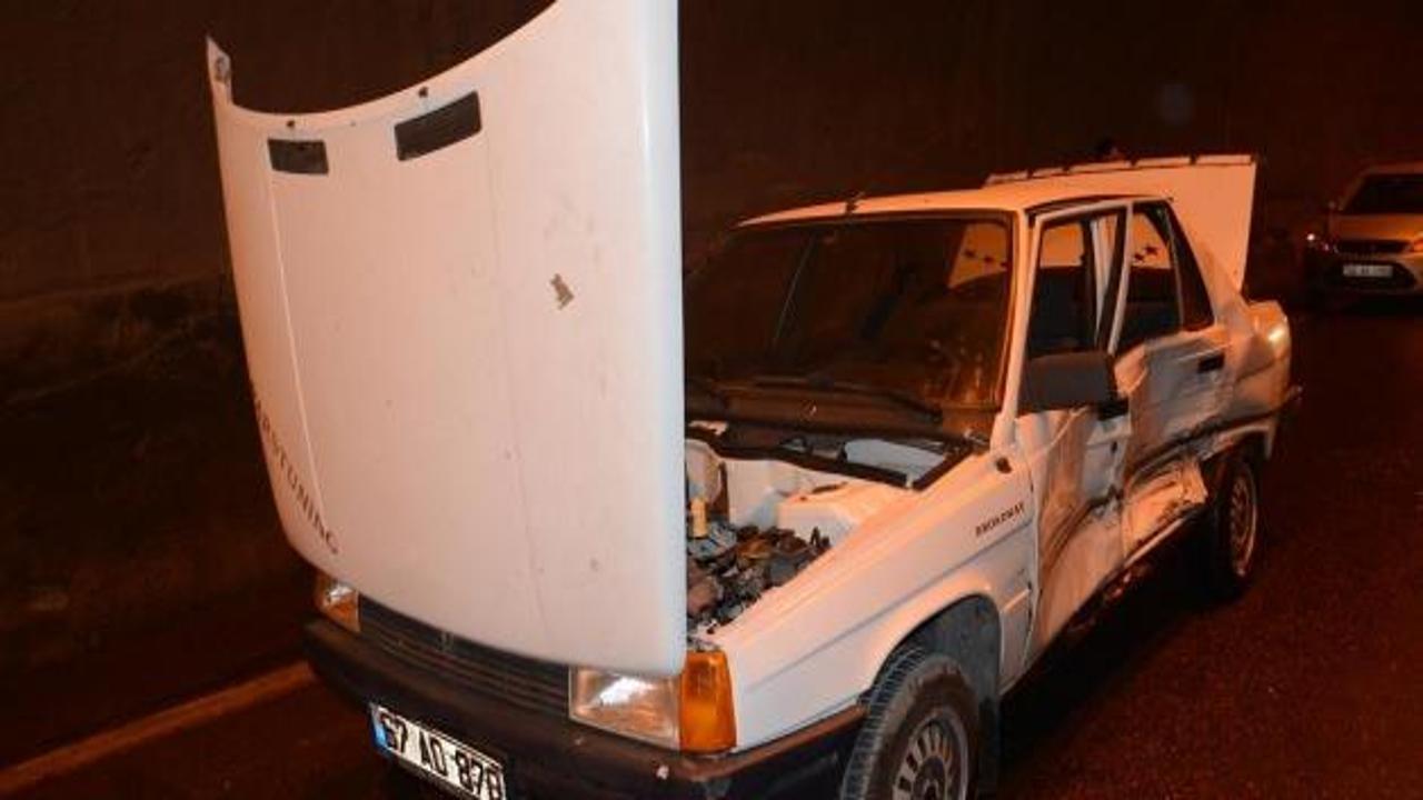 Zonguldak'ta tünelde trafik kazası: 1 yaralı