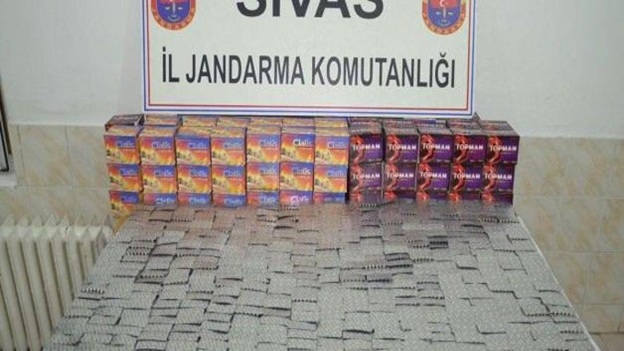 Sivas'ta uyuşturucu hap operasyonu