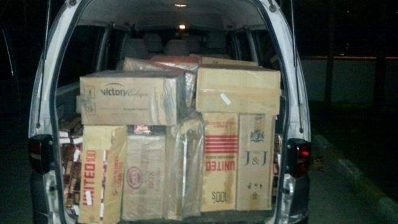 Erzincan'da 14 bin paket kaçak sigara ele geçirildi