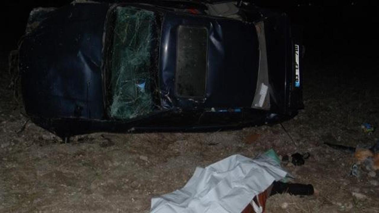 Kütahya'da otomobil devrildi: 1 ölü, 5 yaralı