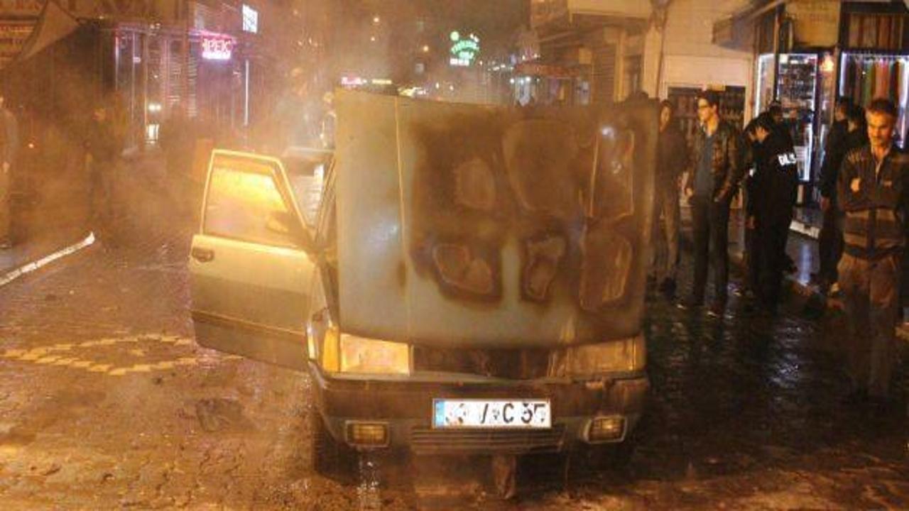 Samsun'da otomobil yangını