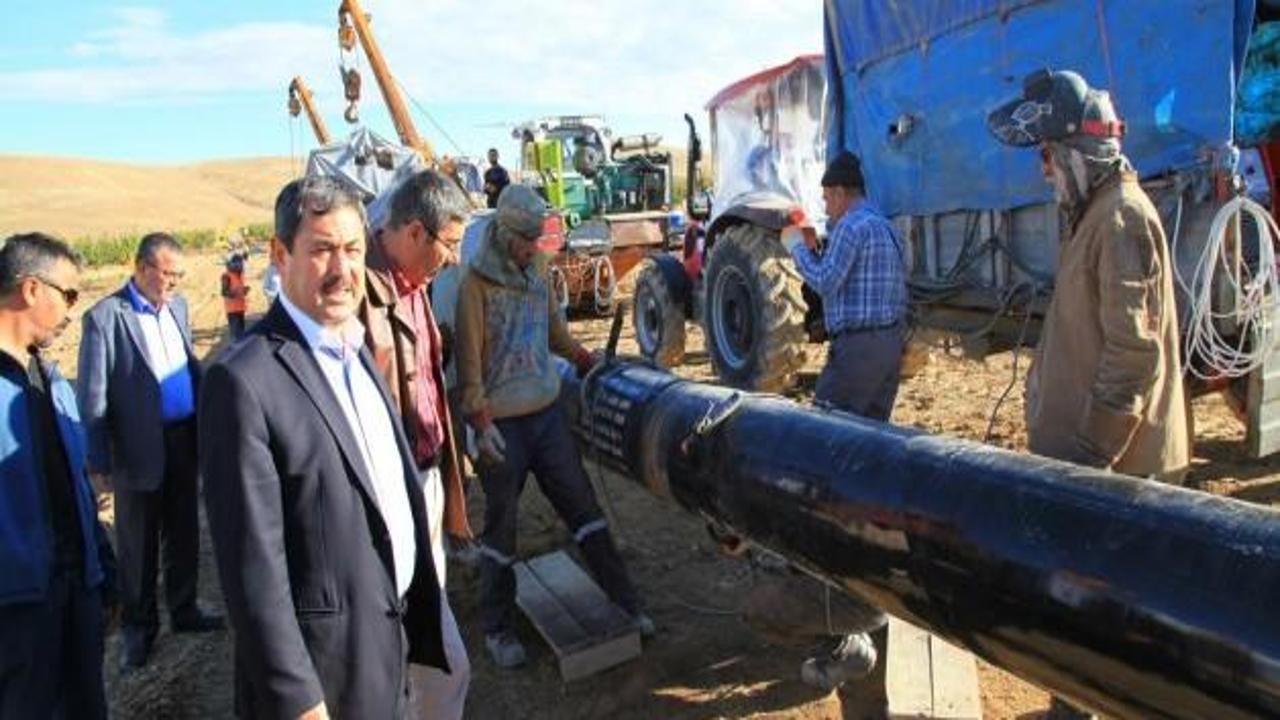 Darende Belediye Başkanı Eser, doğalgaz hattında incelemelerde bulundu